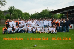 Meisterfeier 2016 - 1 Klasse SÜD